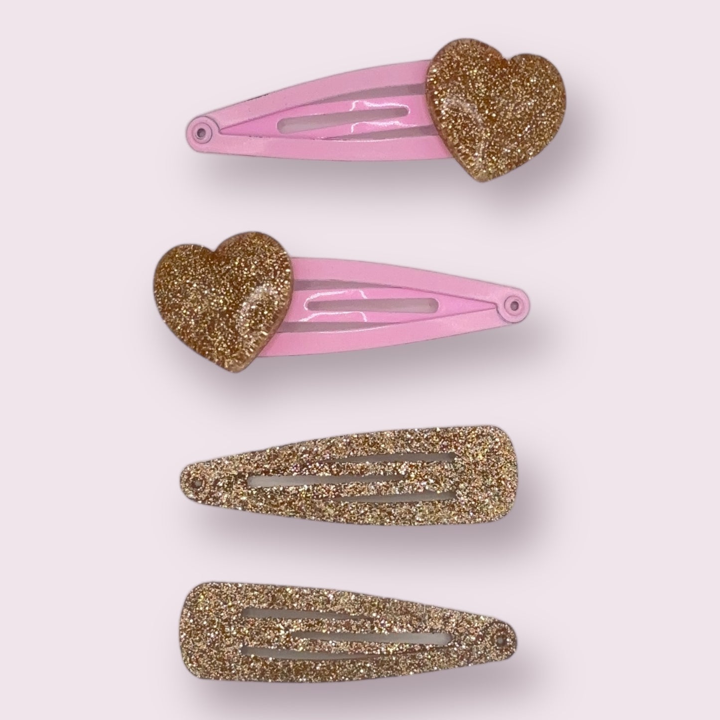 Swan and Heart Clip Set - 4 Pack