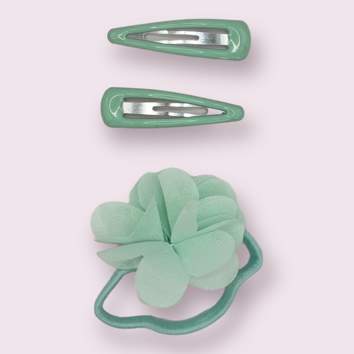 Pastel Flower and Clip Set - 3 Pack