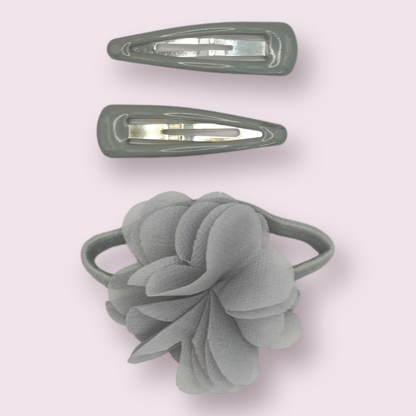 Pastel Flower and Clip Set - 3 Pack