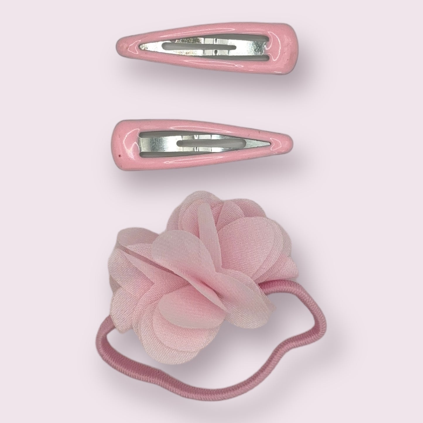 Pastel Flower and Clip Set - 3 Pack