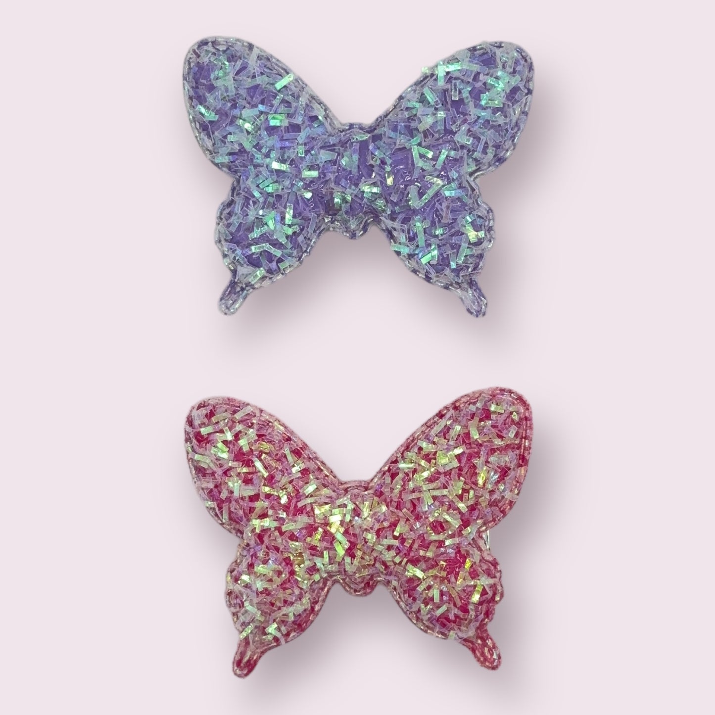 Glitter Butterfly Clips - 2 Pack
