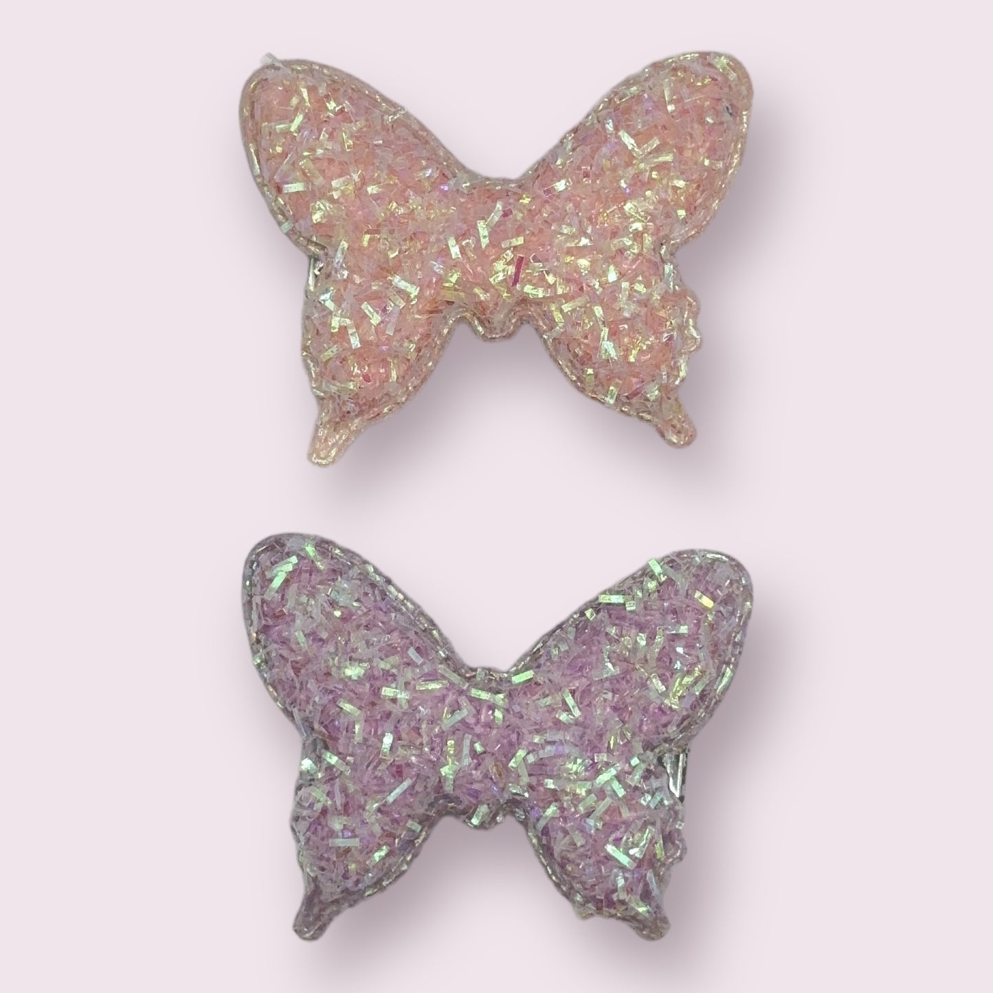 Glitter Butterfly Clips - 2 Pack