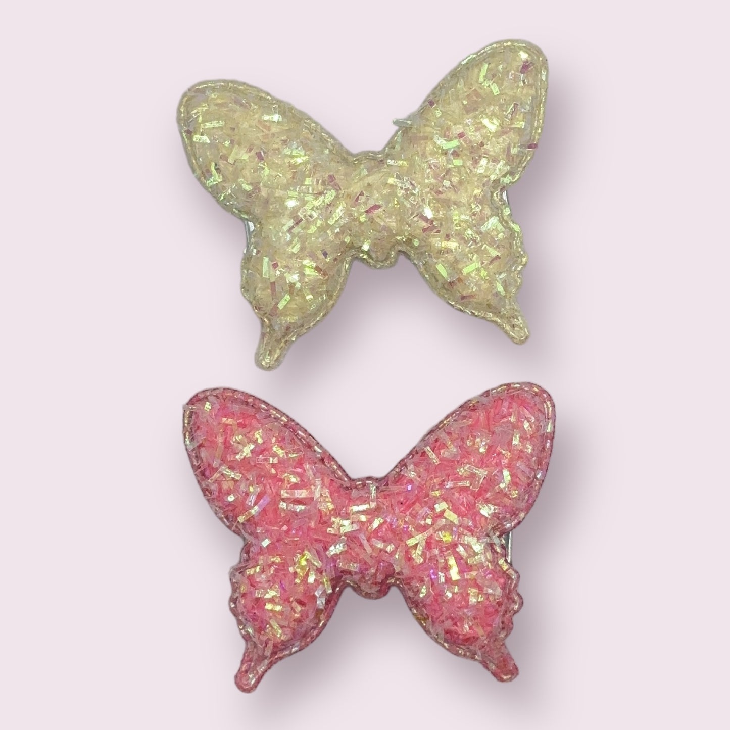 Glitter Butterfly Clips - 2 Pack