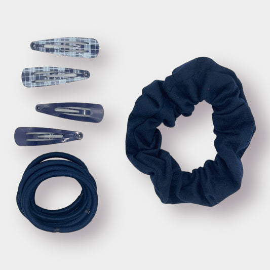 Navy Hair Essentials Set - 13 Pack