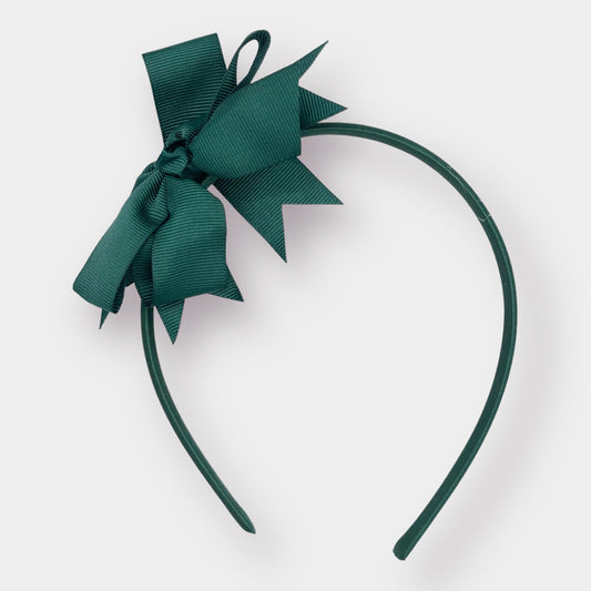 Green Alice Band with Bow