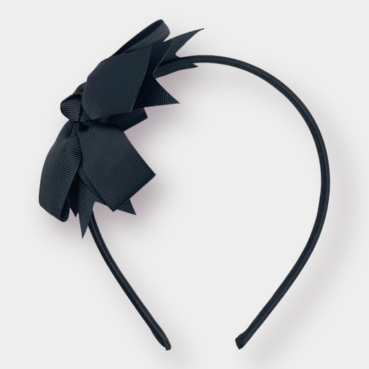 Black Alice Band with Bow