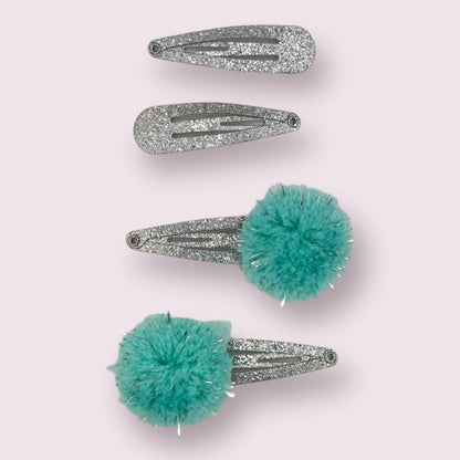 Pom Pom Clip Set - 4 Pack