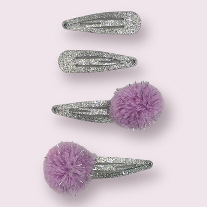 Pom Pom Clip Set - 4 Pack