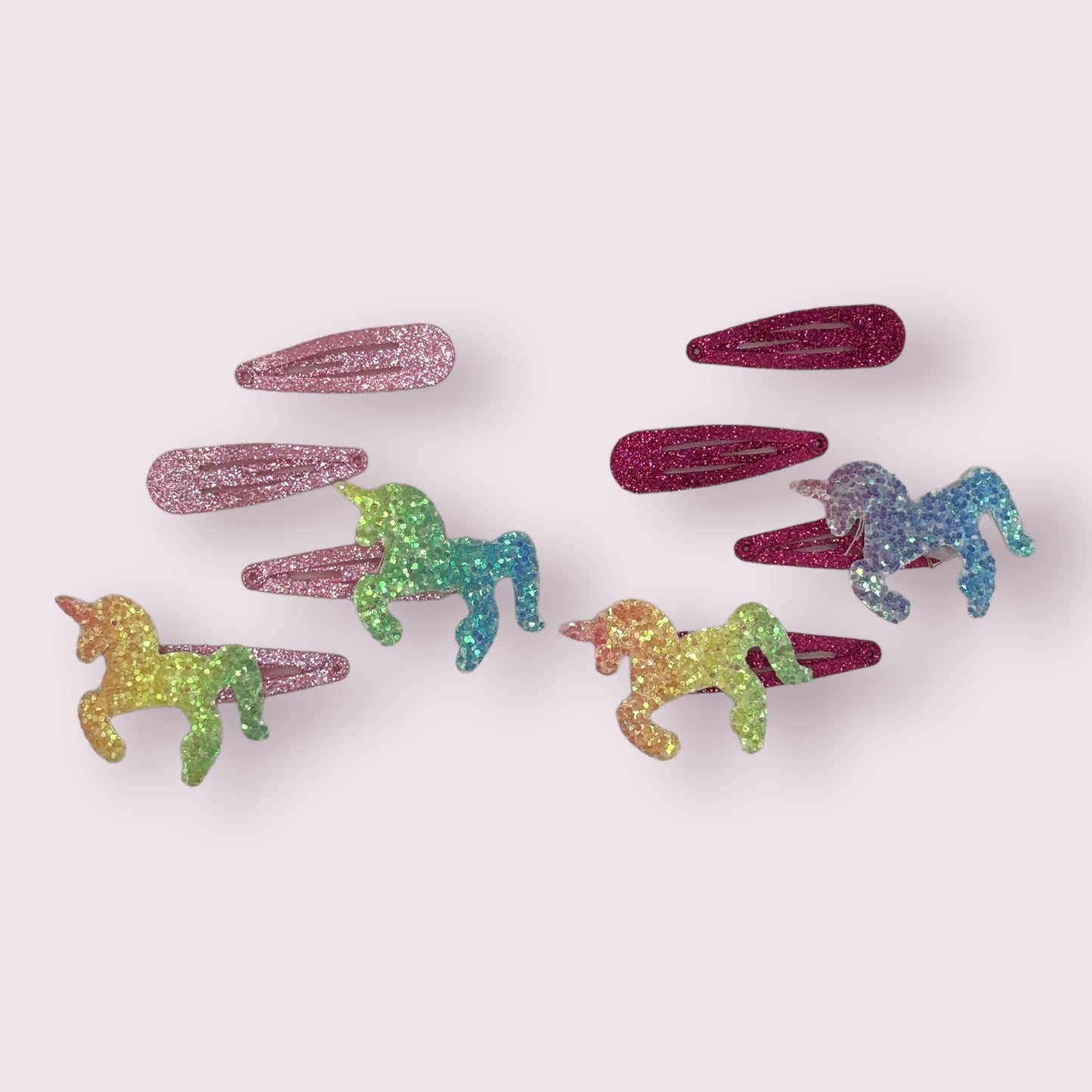 Rainbow Unicorn Clip Set - 4 Pack