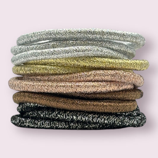 Metallic Glitter Bobbles - 12 Pack